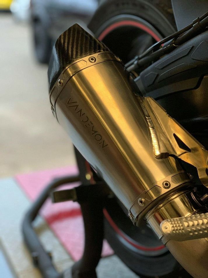 BMW S1000RR/S1000R 10-18 チタン フルエキゾーストマフラー Vandemon