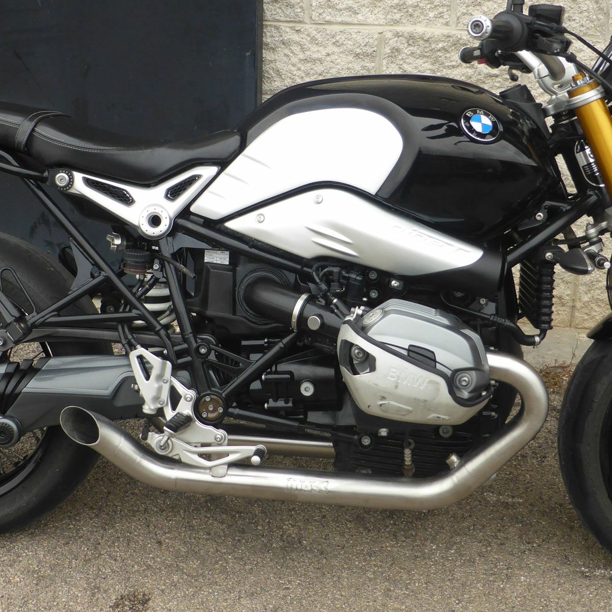 BMW RnineT 2in2 Hot Rod ステンレス フルエキゾーストマフラー マット
