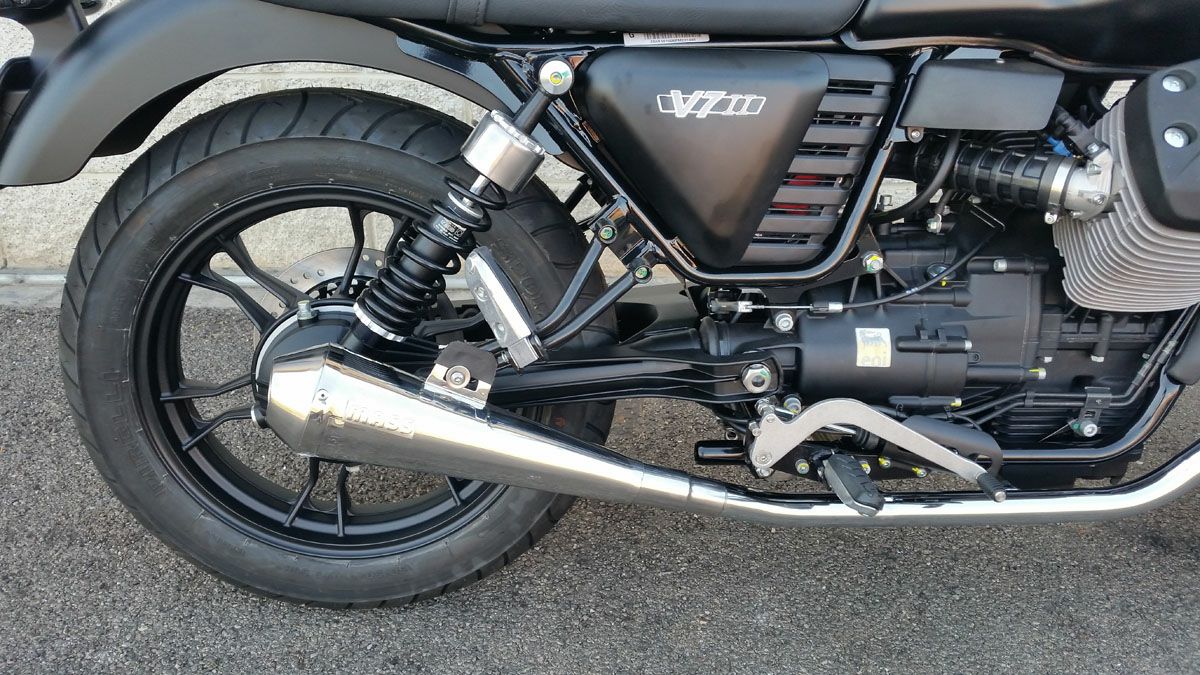 MOTO GUZZI(モトグッチ) V7 Tromb レトロ ステンレス スリップオン
