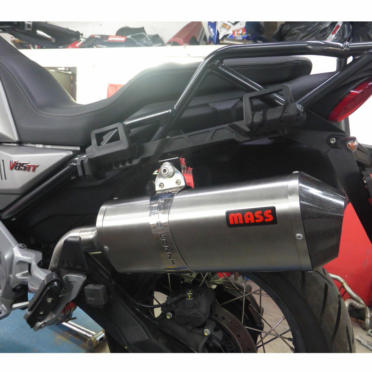 V85TT 19- スリップオンマフラー レーシング仕様 チタン サテン ZARD