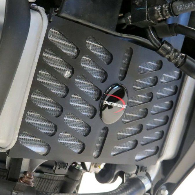 ヤマハ XSR125/MT-125 ラジエーターガード マットブラック パワー