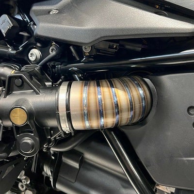 BMW RnineT シリーズ インテークカバー チタン DKdesign | バイク 