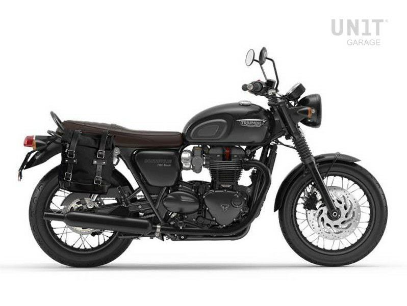 トライアンフ 水冷 T100/T120 サイドバッグ キャンバス製 ベージュ