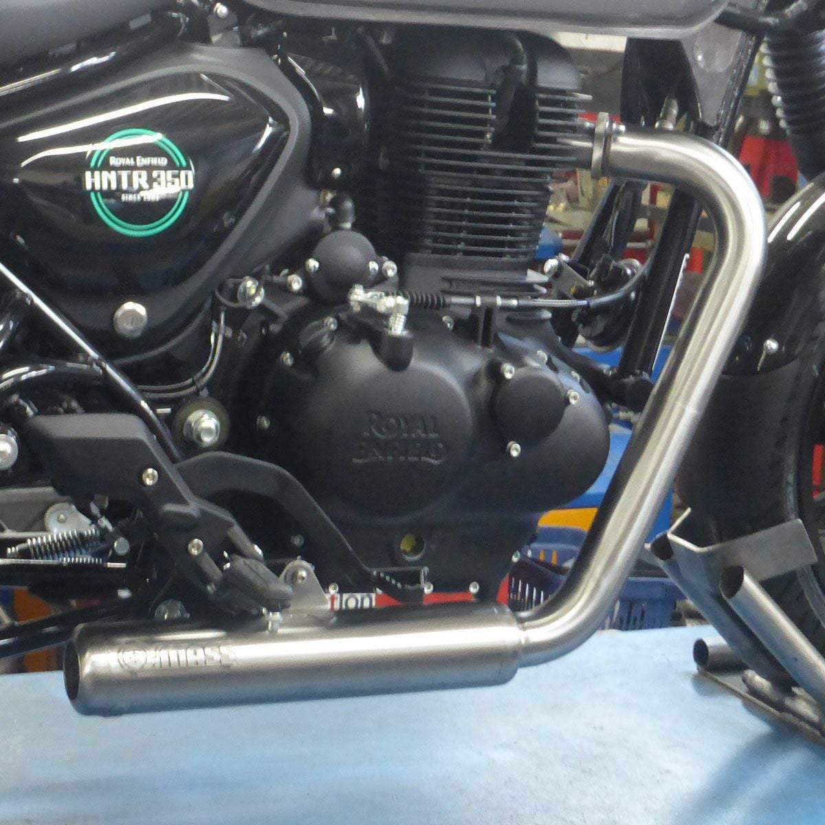 ロイヤルエンフィールド ハンター350 ステンレス フルエキゾースト