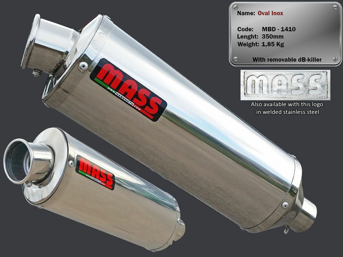 BMW R1200R オーバルステンレス スリップオンマフラー MASS Exhaust