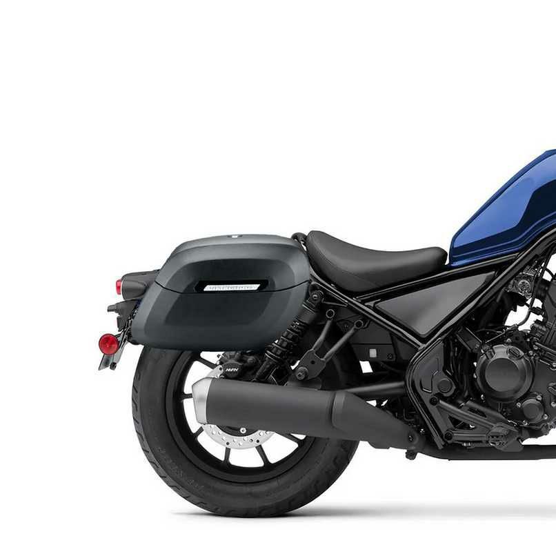 レブル250 ABS車 ハード サドルバッグ マットブラック ラメラ レイブン