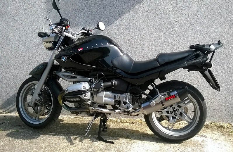 BMW R1150R/GS オーバルチタンマフラー+ステンレス触媒デリートキット