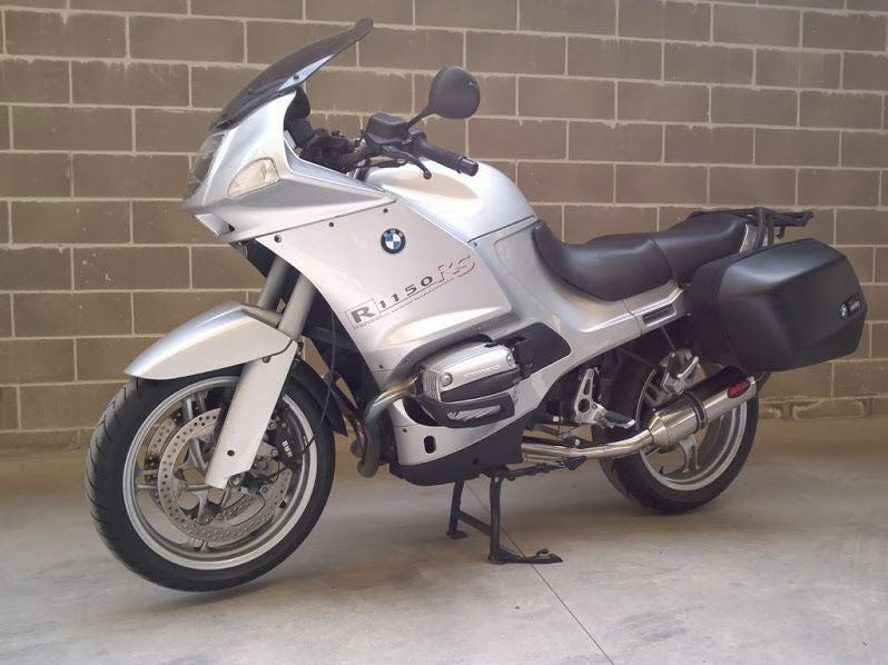 BMW R1150RS オーバルステンレス スリップオンマフラー カーボンチップ