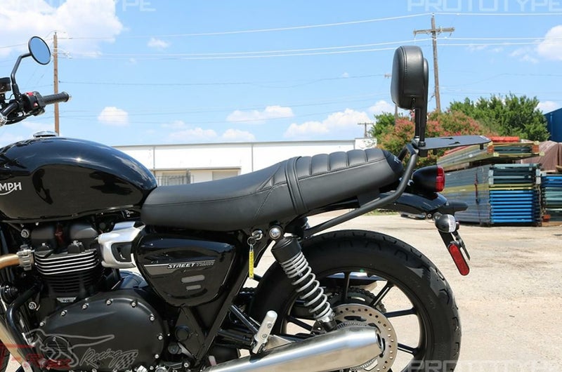 ボンネビルT100/T120/ストリートツイン パッセンジャーバックレスト 