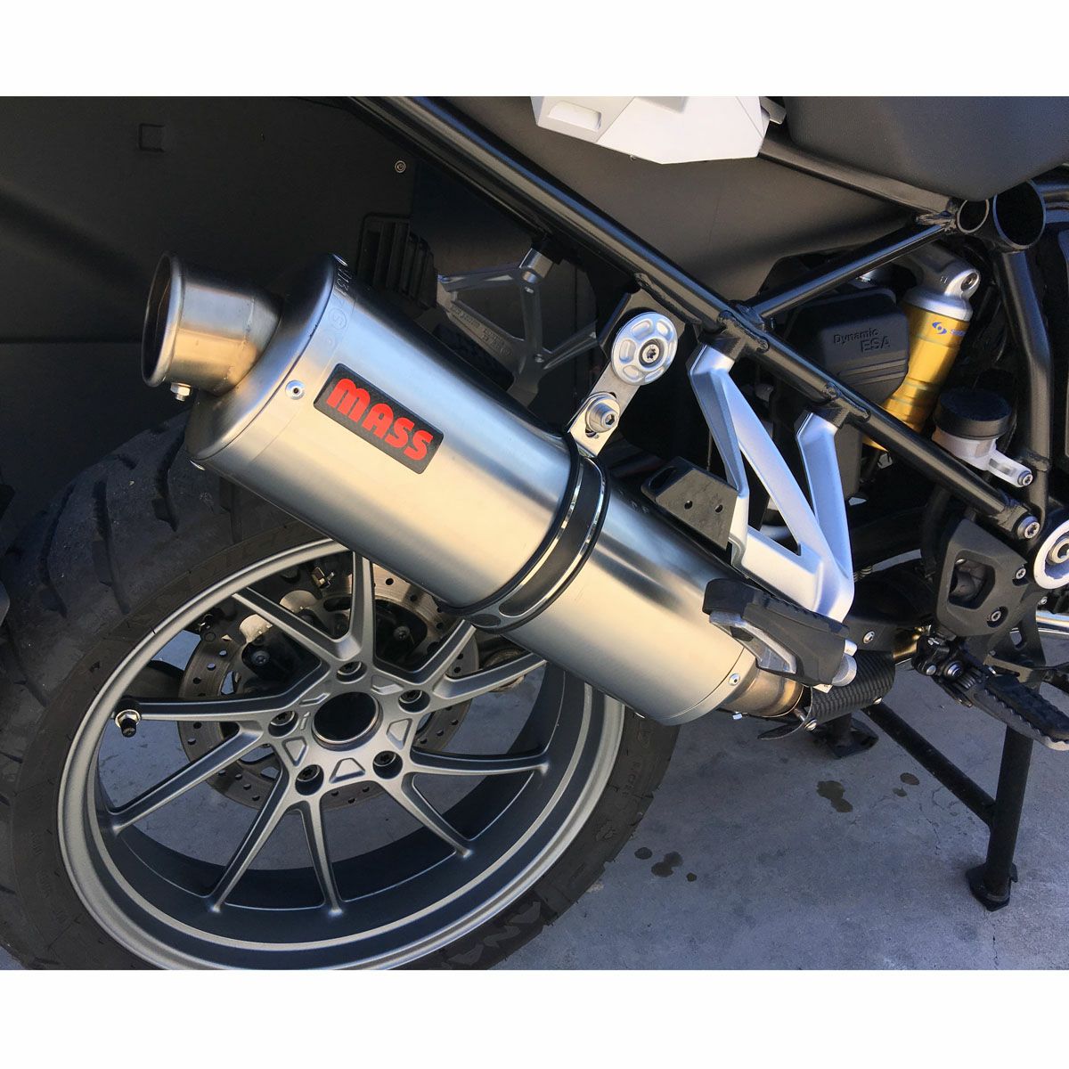 BMW R1200GS/1250GS オーバルチタン スリップオンマフラー MASS
