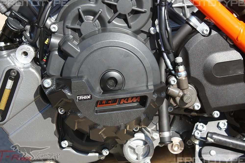 KTM 1290 Superduke R/GT/KTM RC8 エンジンケースカバー ブラック T