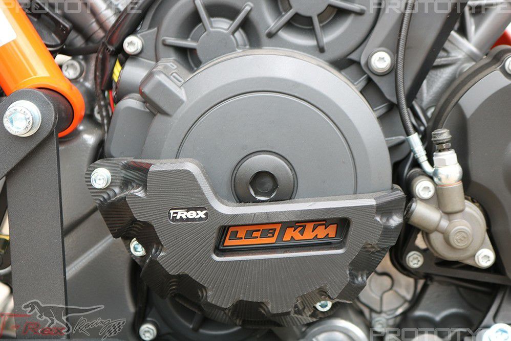 KTM 1290 Superduke R/GT/KTM RC8 エンジンケースカバー ブラック T