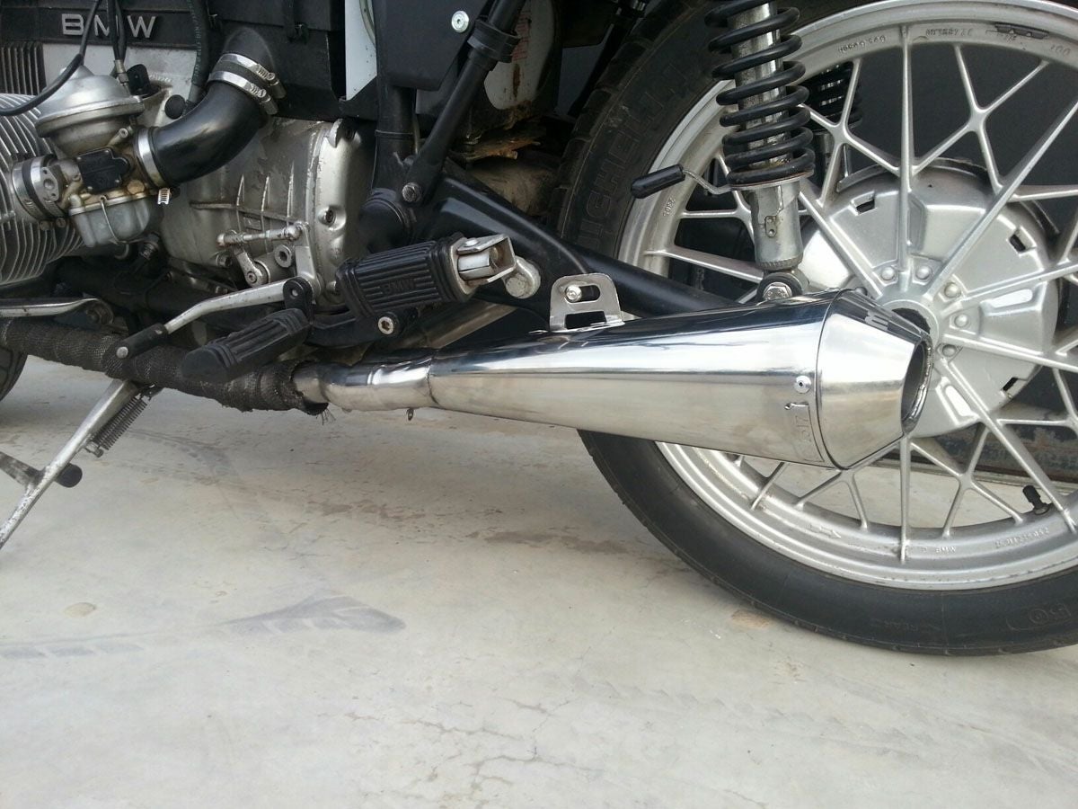 BMW R80/R100 ステンレス Tromb 2in1集合マフラー MASS Exhaust