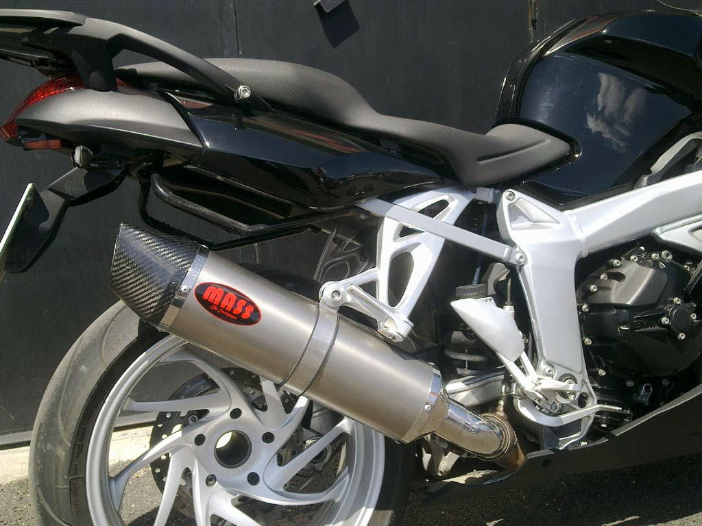  K1200S、R、.Rスポーツ.　マフラー 2本セット BMW K1200 オーバルチタン スリップオンマフラー(レーシング) MASS