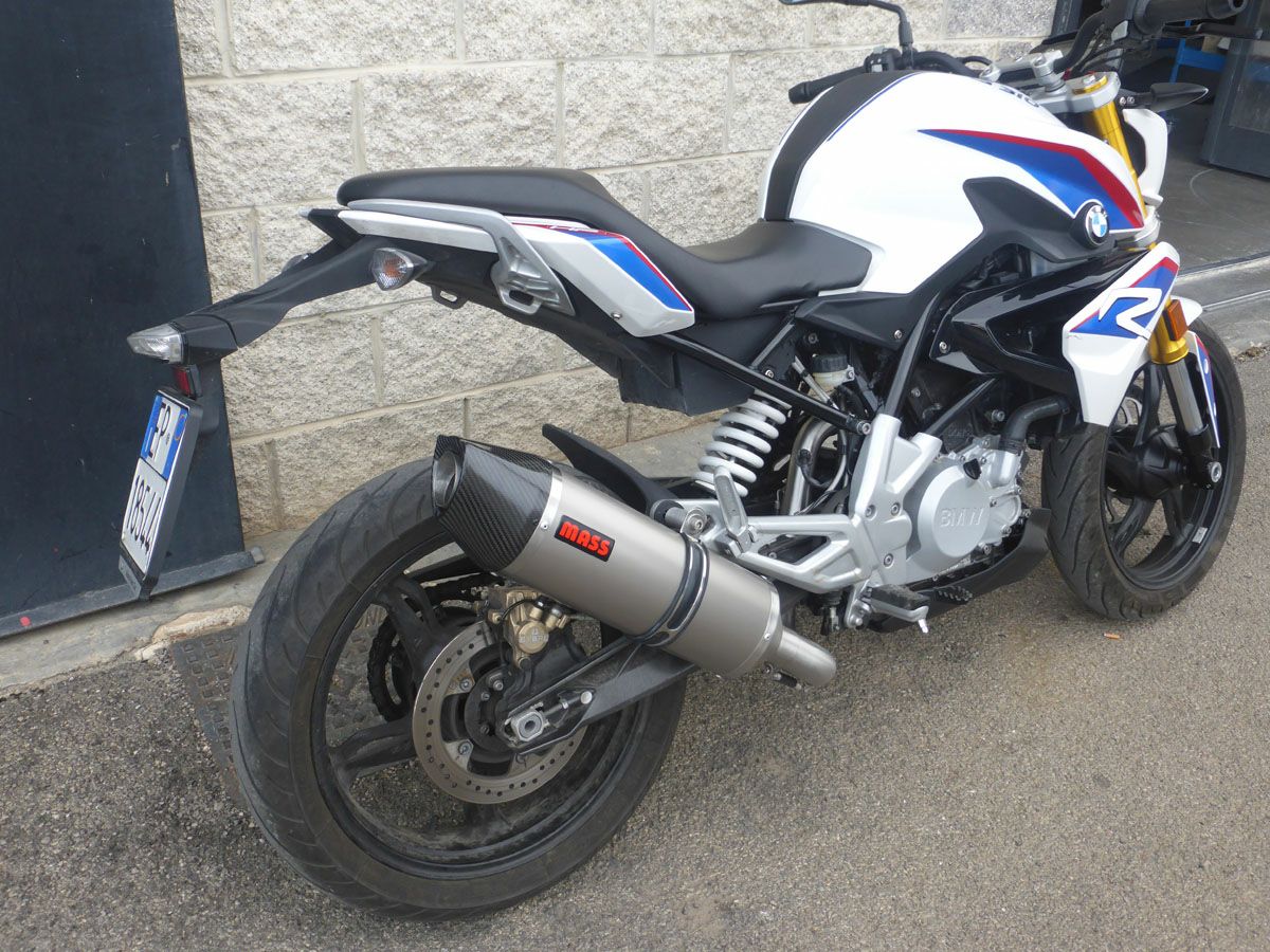 BMW G310R オーバルチタン+ステンレス フルエキゾーストマフラー MASS