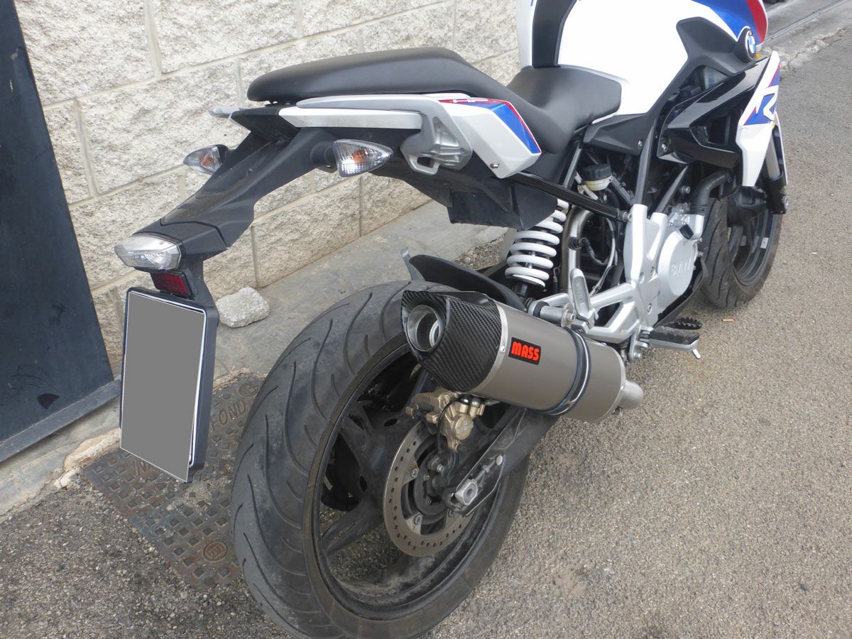 BMW G310R オーバルチタン+ステンレス フルエキゾーストマフラー MASS