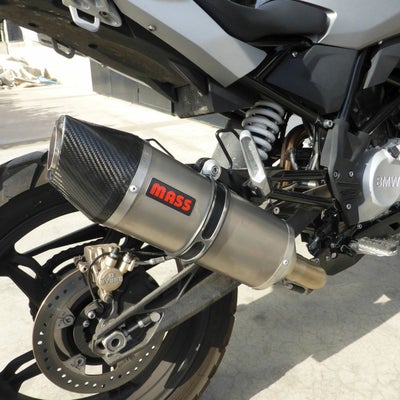 BMW G310GS オーバルチタン+ステンレス フルエキゾーストマフラー MASS 