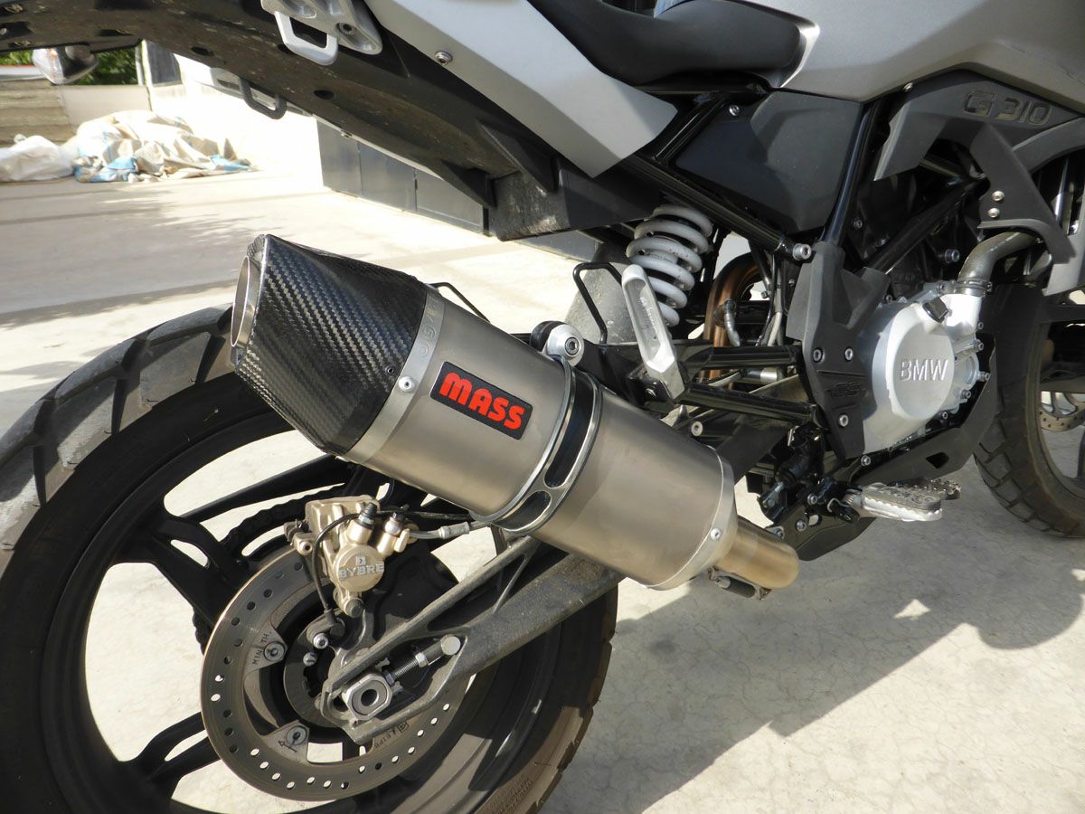 BMW G310GS オーバルチタン+ステンレス フルエキゾーストマフラー MASS
