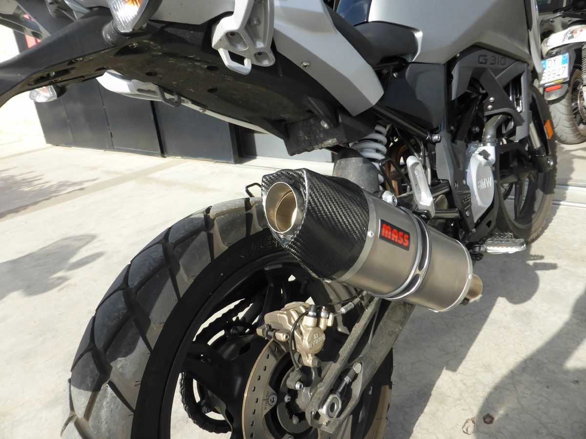 BMW G310GS オーバルチタン+ステンレス フルエキゾーストマフラー MASS