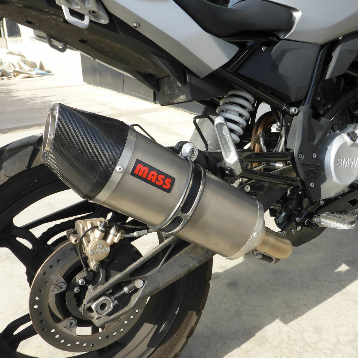 BMW G310GS オーバルチタン+ステンレス フルエキゾーストマフラー