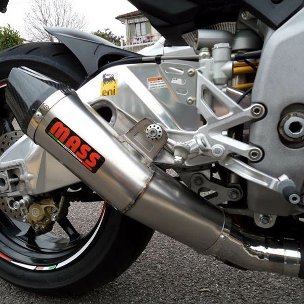 アプリリア RSV4 Tromb チタン Curve スリップオンマフラー カーボンチップ(レーシング) MASS Exhaust_1