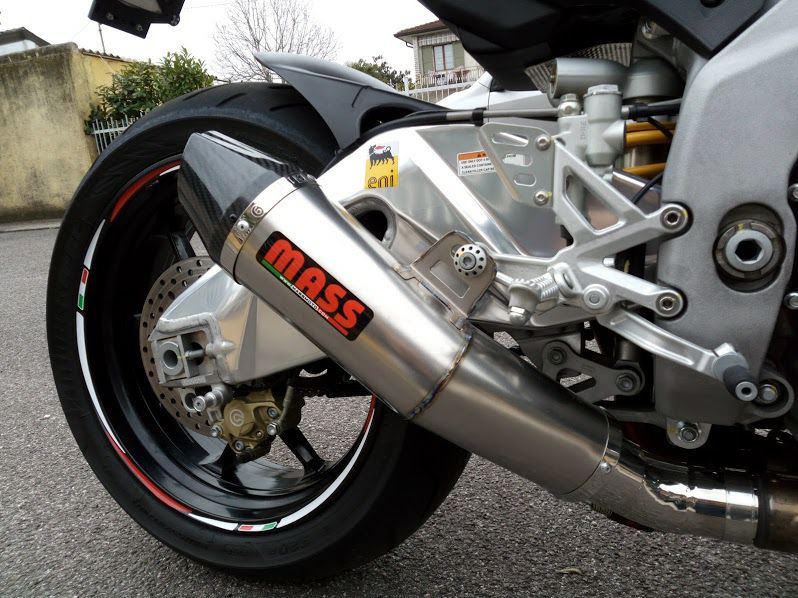 アプリリア RSV4 Tromb チタン Curve スリップオンマフラー カーボンチップ(レーシング) MASS Exhaust_3