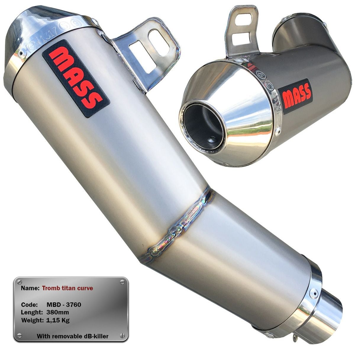 アプリリア RSV4 Tromb チタン Curve スリップオンマフラー MASS Exhaust_4