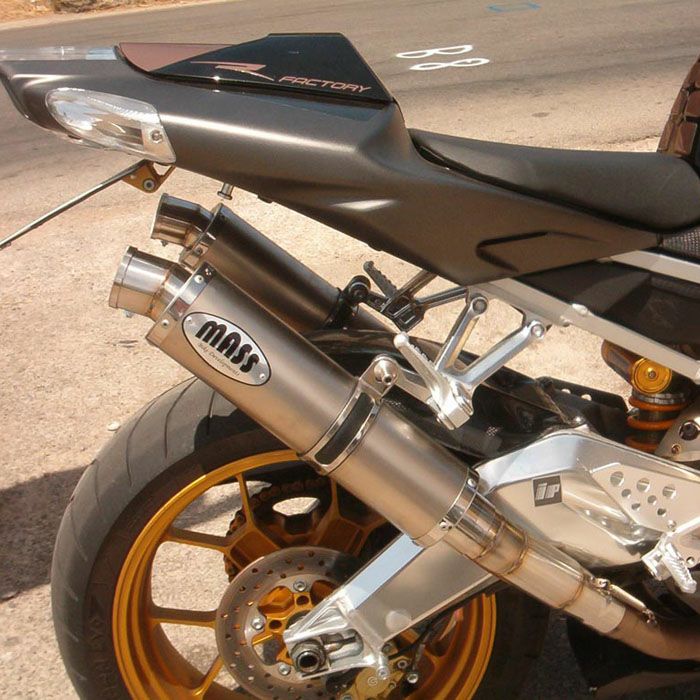 アプリリア RSV1000R GP1 ステンレス スリップオンマフラー MASS Exhaust_1