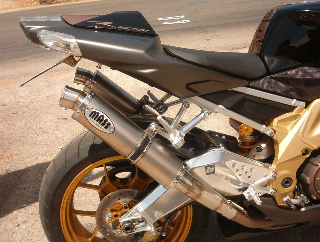 アプリリア RSV1000R GP1 ステンレス スリップオンマフラー MASS Exhaust_3