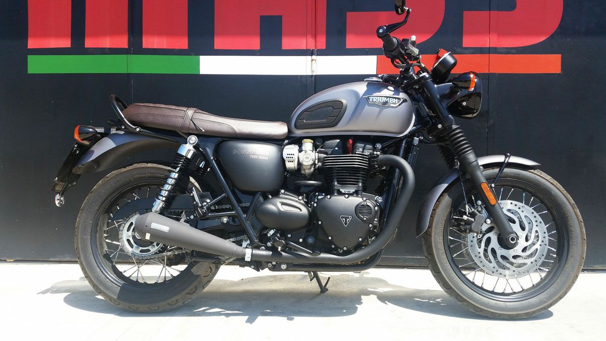 トライアンフ ボンネビルT100/T120 ステンレス Trombレトロ スリップ