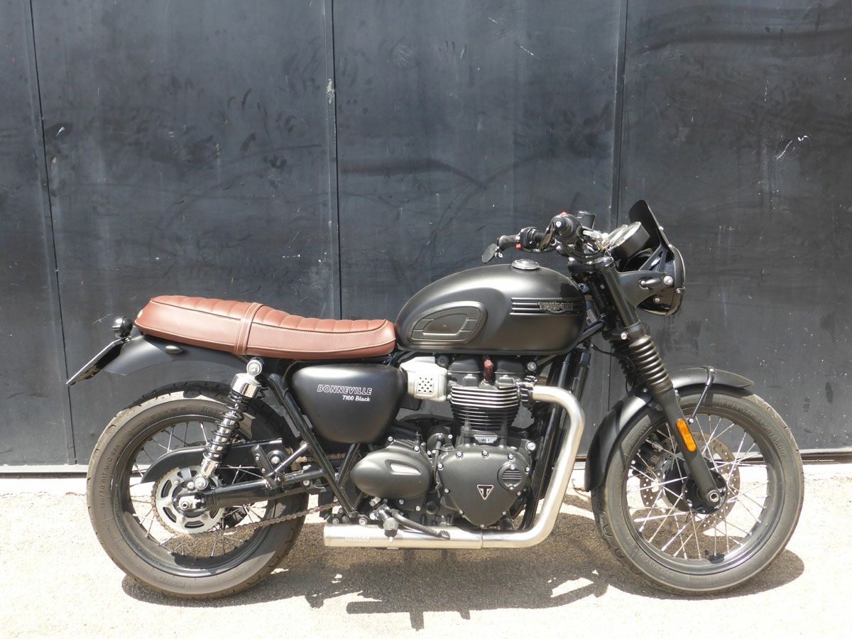 triumph t100 ハイパイプ　エキゾーストパイプ トライアンフ ボンネビルT100/T120 ステンレス 2in2フルエキゾースト