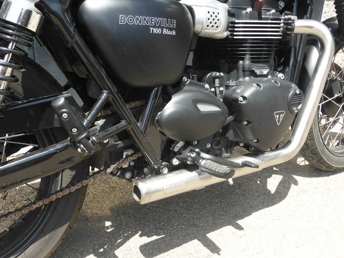 トライアンフ ボンネビルT100/T120 ステンレス 2in2フルエキゾースト
