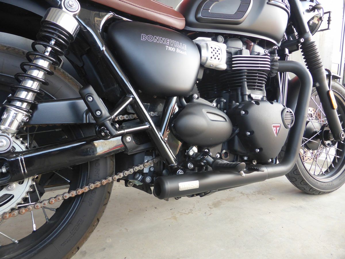 トライアンフ ボンネビルT100/T120 ステンレス 2in2フルエキゾースト