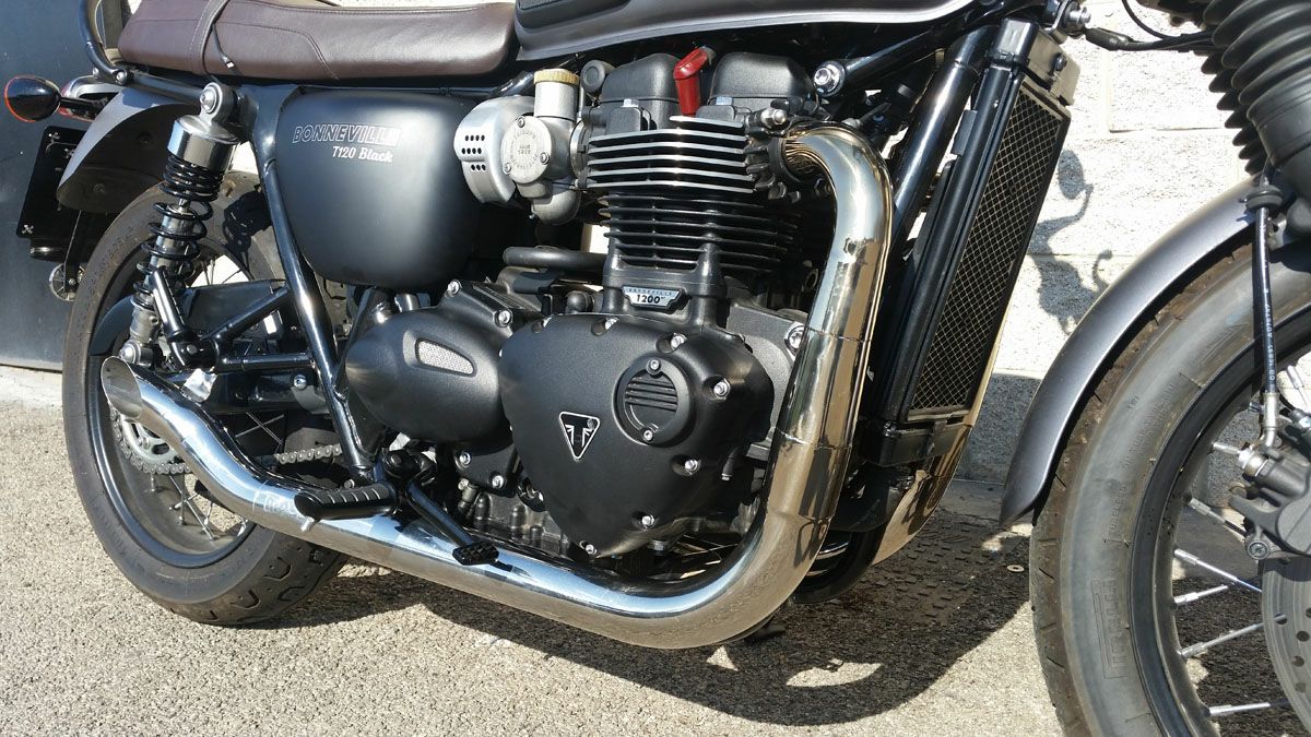 トライアンフ ボンネビルT100/T120 ステンレス 2in2 Hot Rod フル