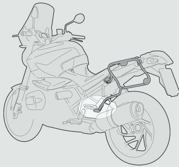 XL750トランザルプ 23- MONOKEY サイドケースホルダー GIVI(ジビ)_2