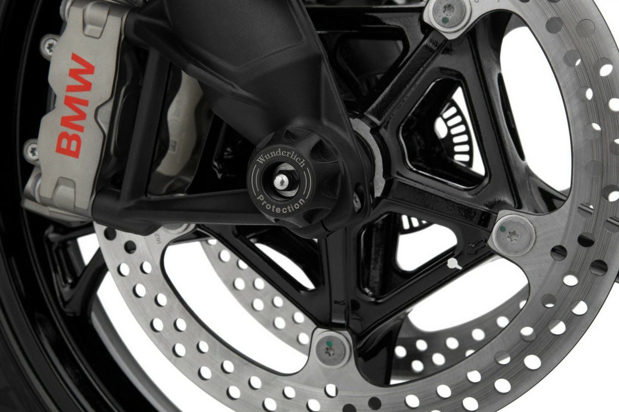BMW R1300GS/R/RS/RT フロント アクスルスライダー ブラック ワンダー