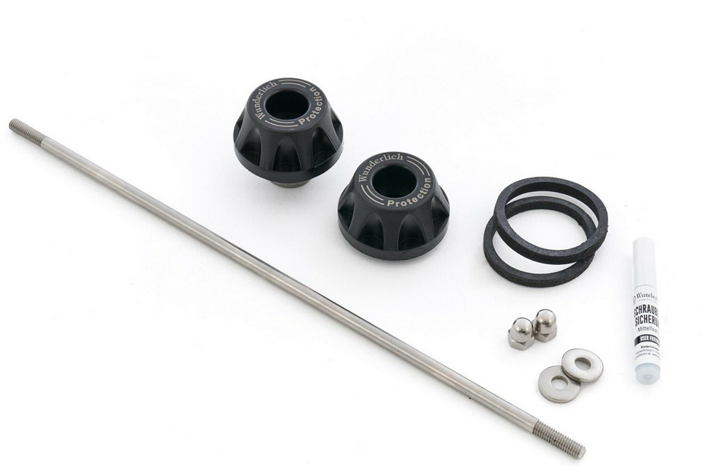 BMW R1300GS/R/RS/RT フロント アクスルスライダー ブラック ワンダー