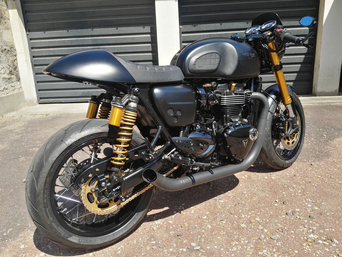 トライアンフ スラクストン1200R/RS ステンレス2in2 Hot Rod フル