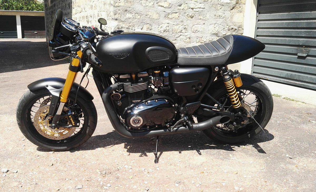 トライアンフ スラクストン1200R/RS ステンレス2in2 Hot Rod フル
