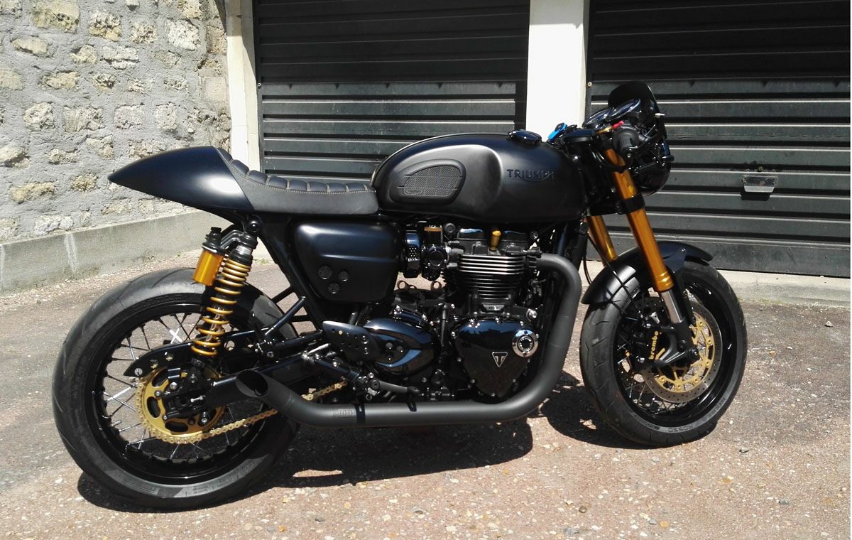 トライアンフ スラクストン1200R/RS ステンレス2in2 Hot Rod フル トライアンフ スラクストン1200R/RS ステンレス2in2 Hot Rod フル