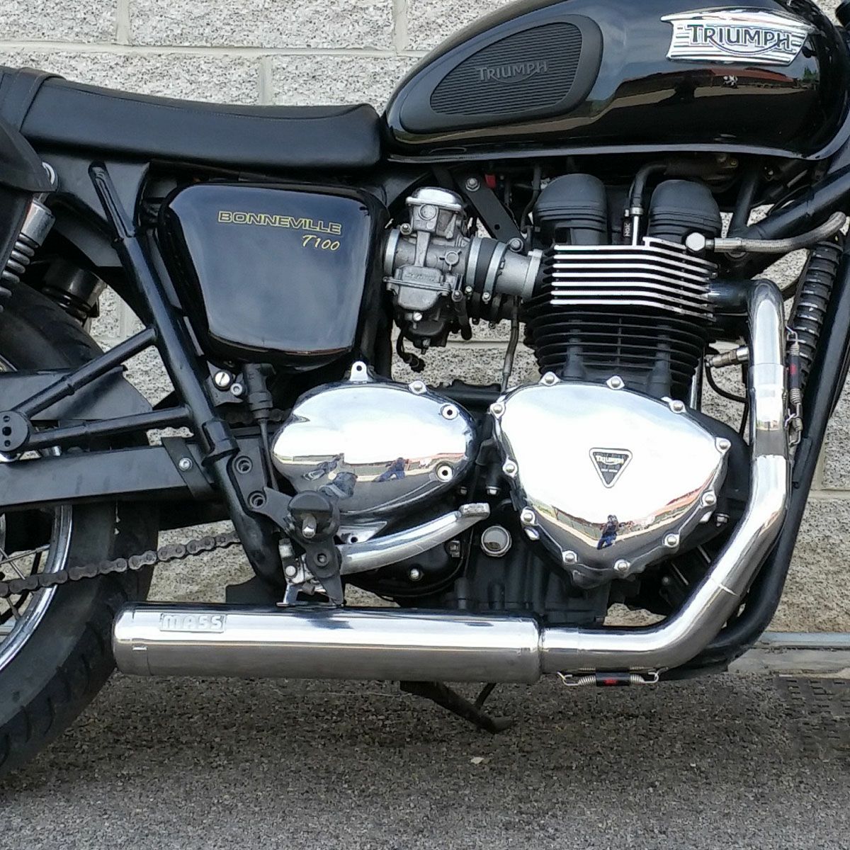 トライアンフ 空冷スラクストン ステンレス2in1 Cross フル
