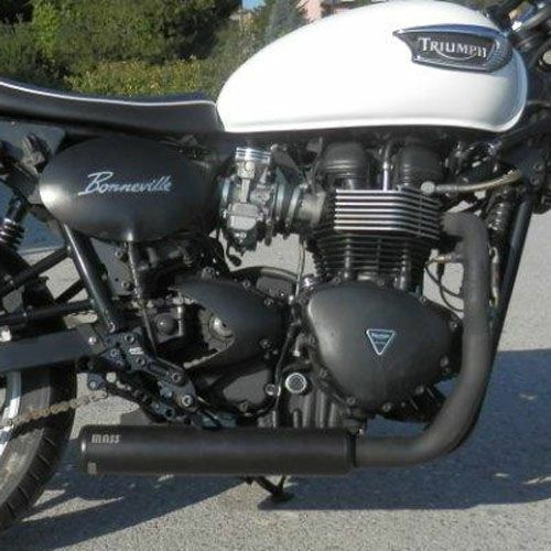 トライアンフ 空冷ボンネビル Cross ステンレス2in1 フルエキゾースト