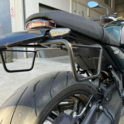 BMW R12niineT サドルバッグ サイドバッグ サポートラック サテンブラック La Poderosa_1