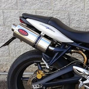 トライアンフ ストリートトリプル675 オーバルステンレス スリップオン
