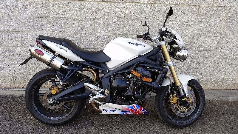 トライアンフ ストリートトリプル675 オーバルステンレス スリップオン