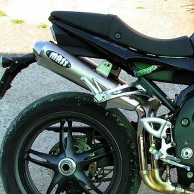 トライアンフ スピードトリプル1050 Tromb チタン スリップオン