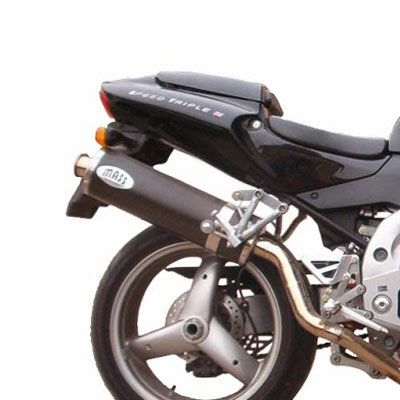 トライアンフスリップオンマフラー Motone サターン5 スリップオンマフラー ブラシ仕上げ トライアンフ