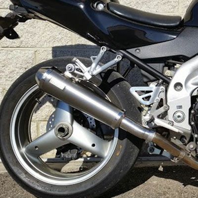 トライアンフ スピードトリプル955 Tromb チタン スリップオンマフラー