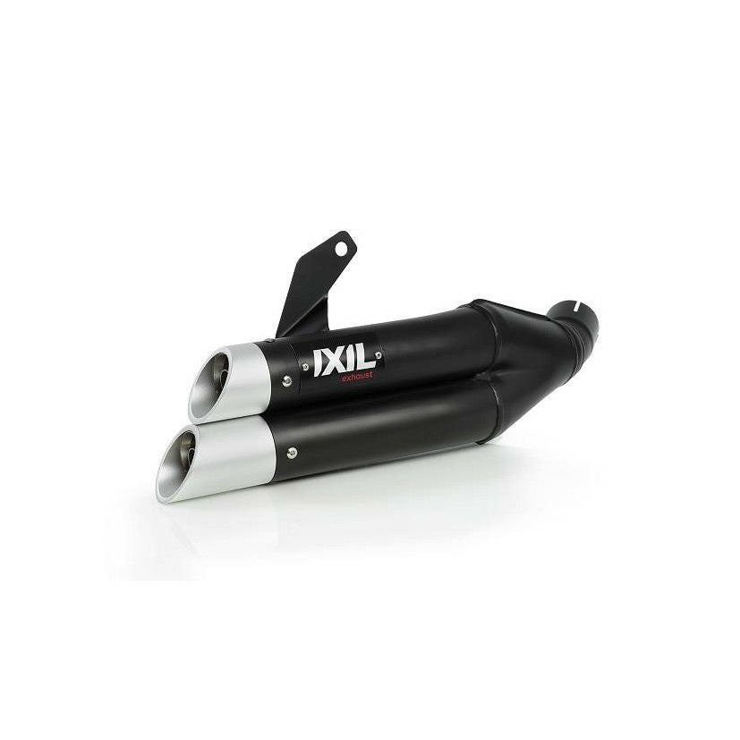 MT-07/XSR700 フルエキゾーストマフラー DUAL HYPERLOW BLACK XL