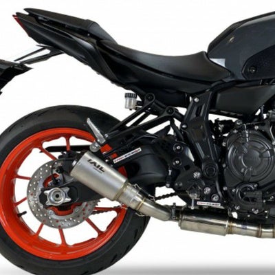 MT-07/XSR700 フルエキゾーストマフラー DUAL HYPERLOW BLACK XL 
